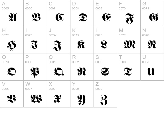 Frank Normal uppercase A-Z preview