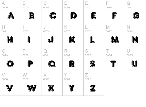 FrankfurterEF-Highlight uppercase A-Z preview