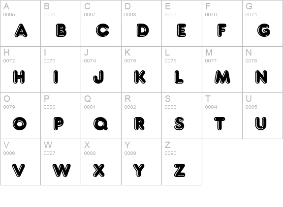 FrankHighlight uppercase A-Z preview