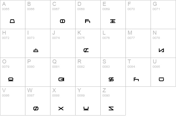 Fraulein Unifon uppercase A-Z preview