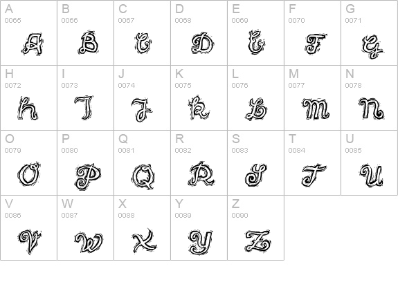 freak uppercase A-Z preview