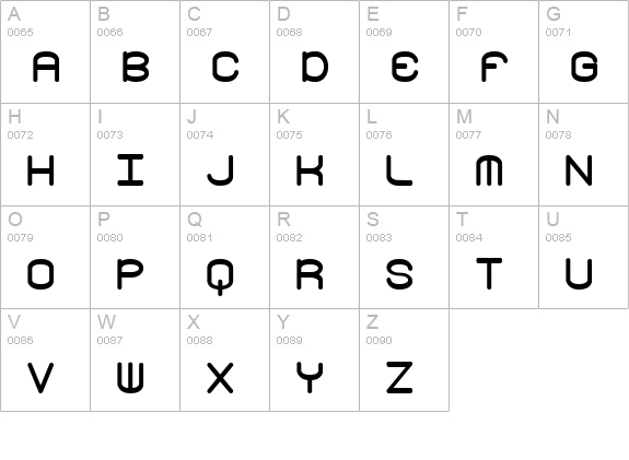 Freak Turbulence -BRK- uppercase A-Z preview