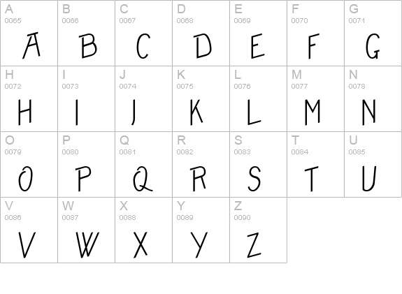 Freame-Plain uppercase A-Z preview
