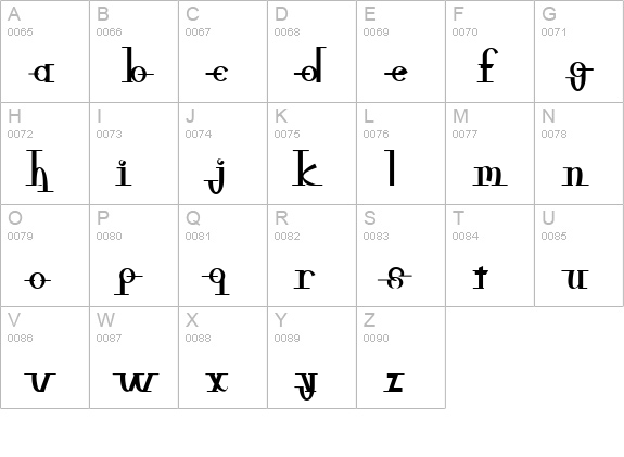 freeble uppercase A-Z preview