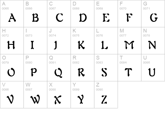 Freedom 9 Condensed Bold uppercase A-Z preview
