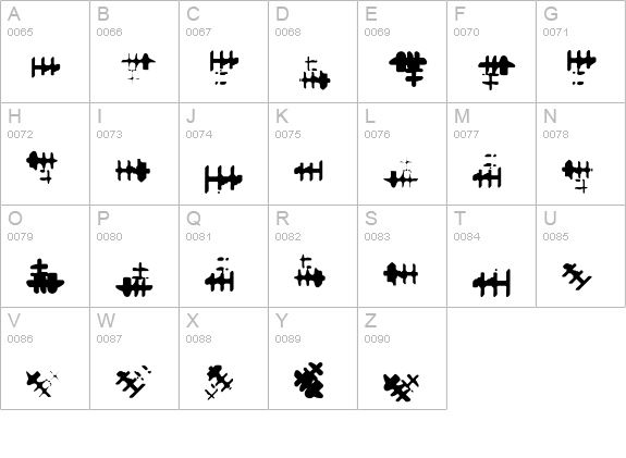 Freeform-Two uppercase A-Z preview