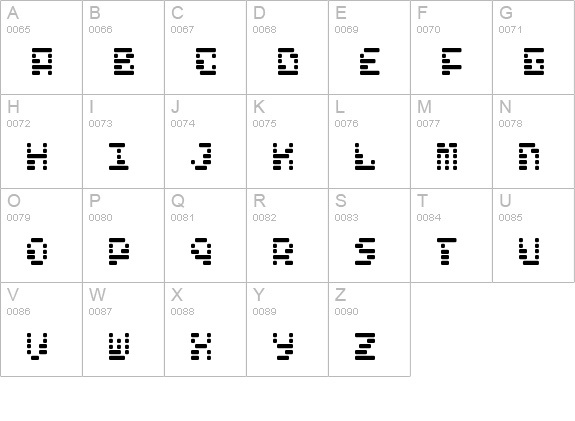 Freelance Kamchatka uppercase A-Z preview