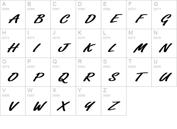 Freeport-Normal Ex Bold uppercase A-Z preview