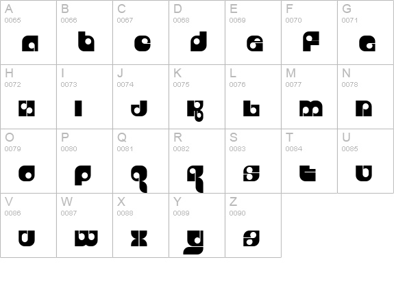 Freestyle uppercase A-Z preview