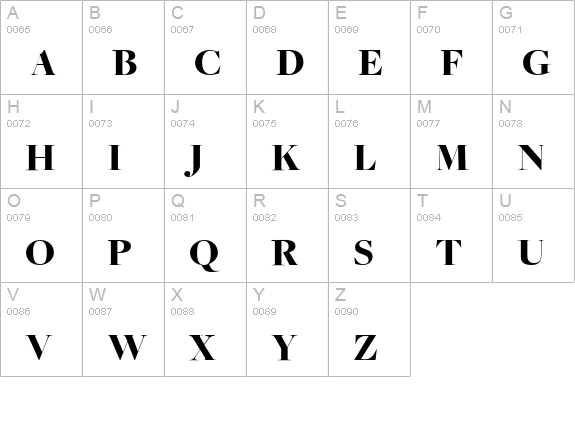 FreightBigBlack uppercase A-Z preview