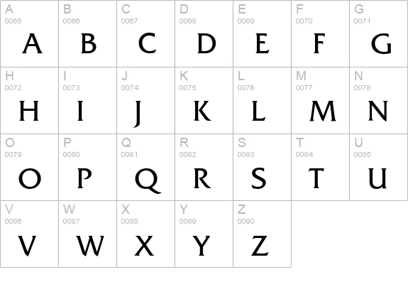 Fremont-Osf-Regular uppercase A-Z preview