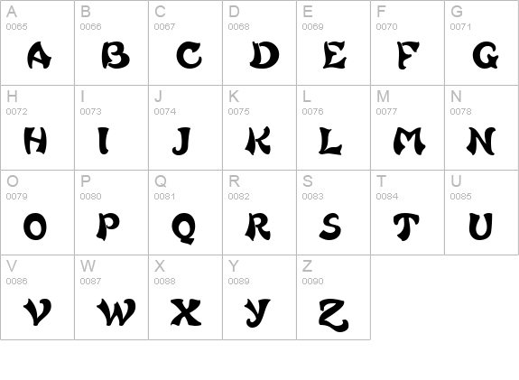 French Grotesque uppercase A-Z preview
