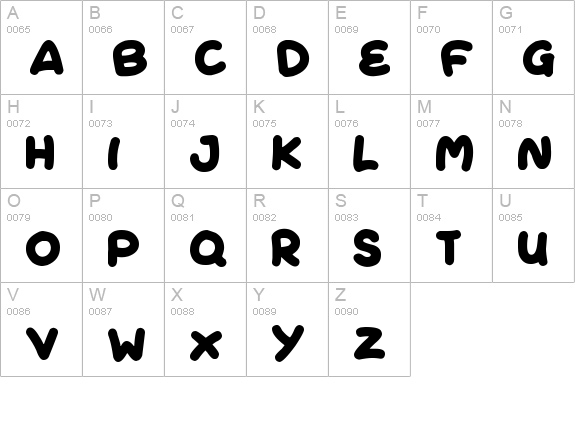 Fresh Cream
 uppercase A-Z preview