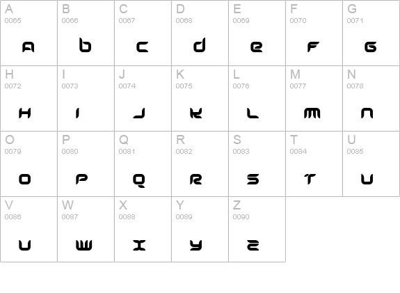 Freshbot uppercase A-Z preview