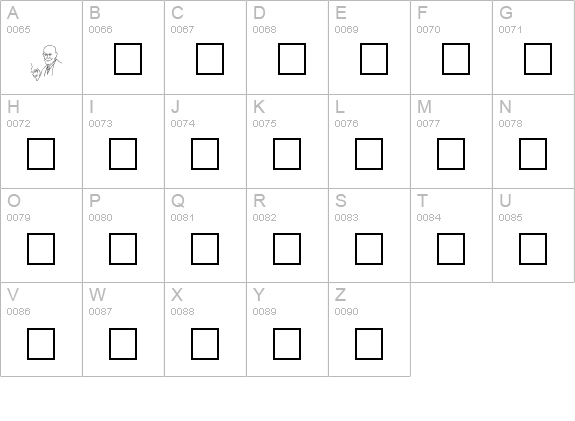 Freud Regular uppercase A-Z preview