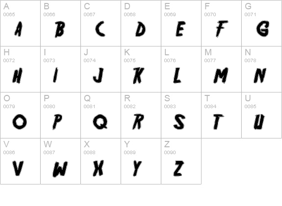 Friday13 Bonus NFI uppercase A-Z preview