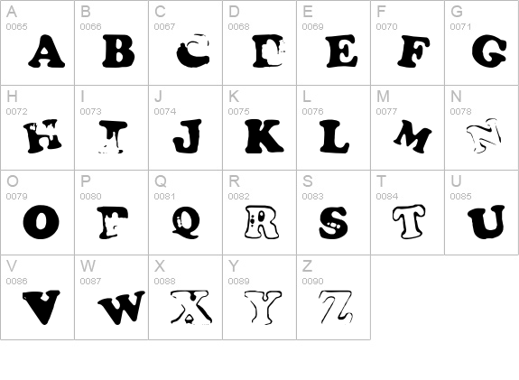 Fridge Magnets uppercase A-Z preview