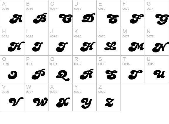 FriendsExtended Normal uppercase A-Z preview