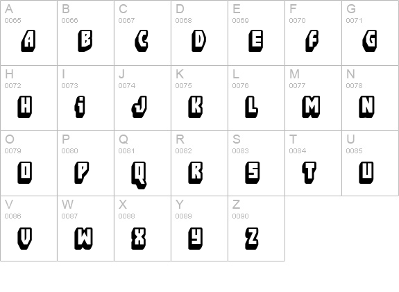 FT Blockbusta uppercase A-Z preview