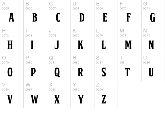 FTY SKORZHEN NCV uppercase A-Z preview