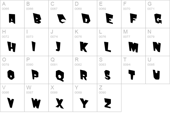 FuddyDuddy118 Bold uppercase A-Z preview