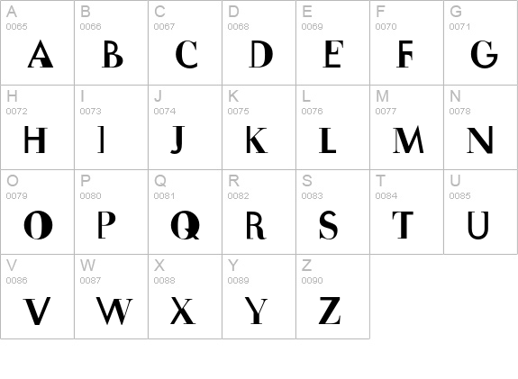 FudoniTwo uppercase A-Z preview