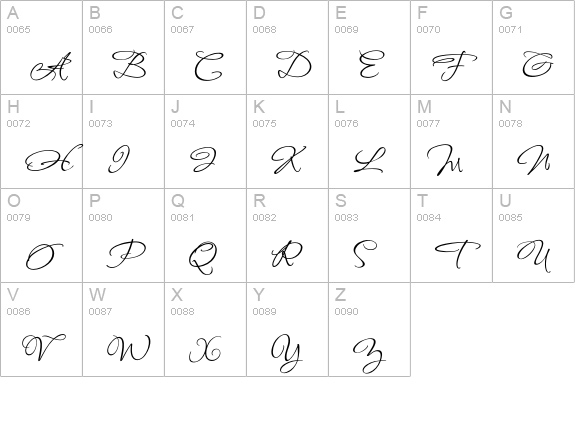 FugglesNine uppercase A-Z preview