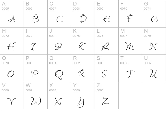 FugglesPro uppercase A-Z preview