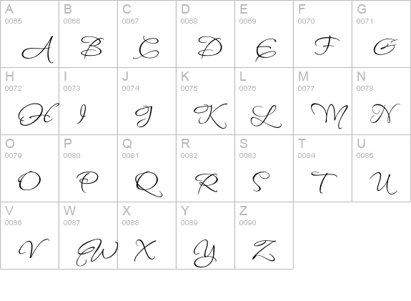 FugglesSix uppercase A-Z preview
