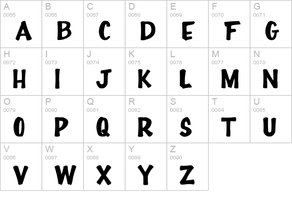Full-House20 uppercase A-Z preview