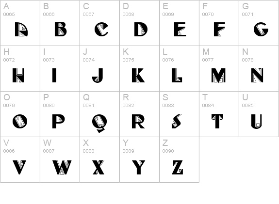 Full-Tilt Boogie NF uppercase A-Z preview