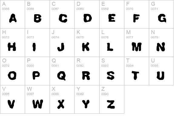 Fully Completely BRK uppercase A-Z preview