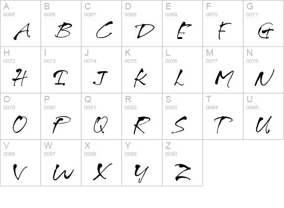 FultoonHmk uppercase A-Z preview