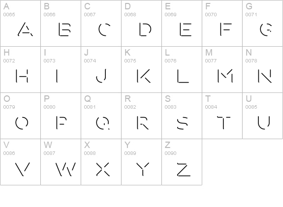 Fun City Level 3 Reflection uppercase A-Z preview