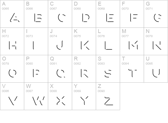 Fun City Level 4 Reflection uppercase A-Z preview
