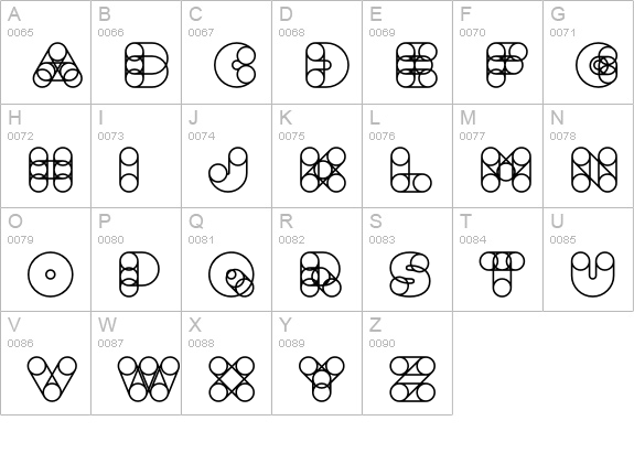 Fun City Level 6 Frame uppercase A-Z preview