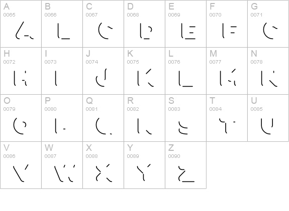 Fun City Level 6 Reflection uppercase A-Z preview