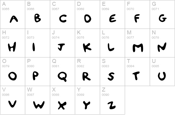 Fun Smiles
 uppercase A-Z preview