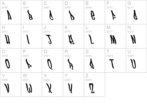 Funboy uppercase A-Z preview