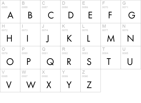 Function-Book uppercase A-Z preview