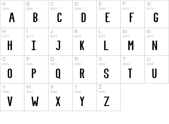 Fundamental Rush uppercase A-Z preview