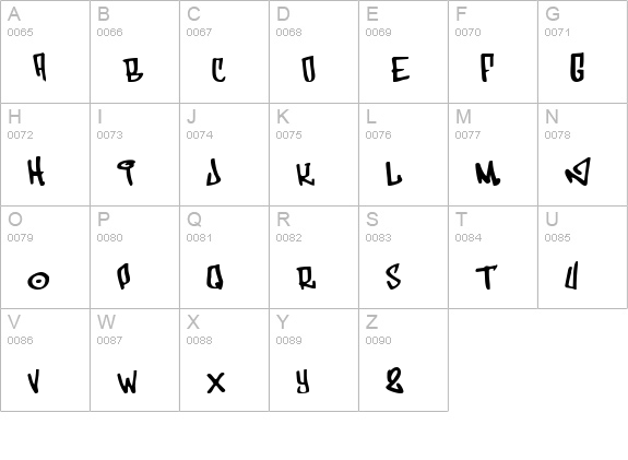 Funk uppercase A-Z preview
