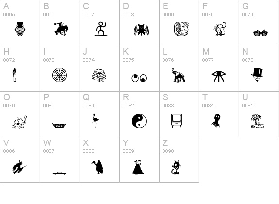 Funway 1 uppercase A-Z preview