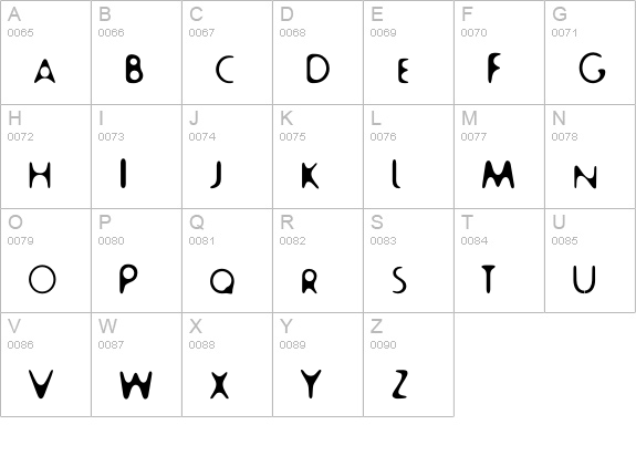 Fur-ExtraRounded-Light uppercase A-Z preview