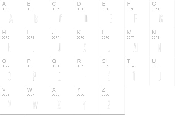 Fury-Open uppercase A-Z preview