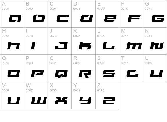 Fusion Italic uppercase A-Z preview