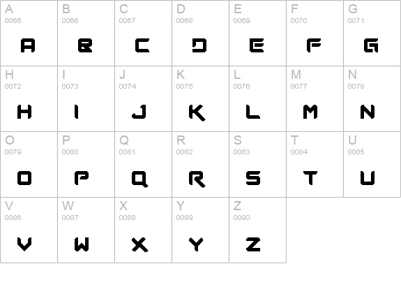 Future Now Regular uppercase A-Z preview
