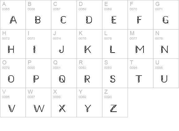 Future Sallow uppercase A-Z preview