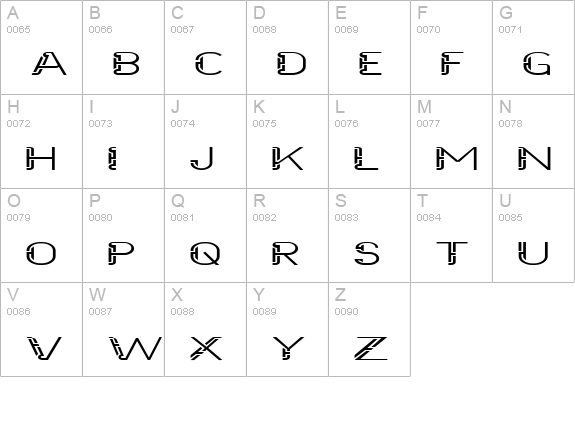 Future Sallow Wide uppercase A-Z preview