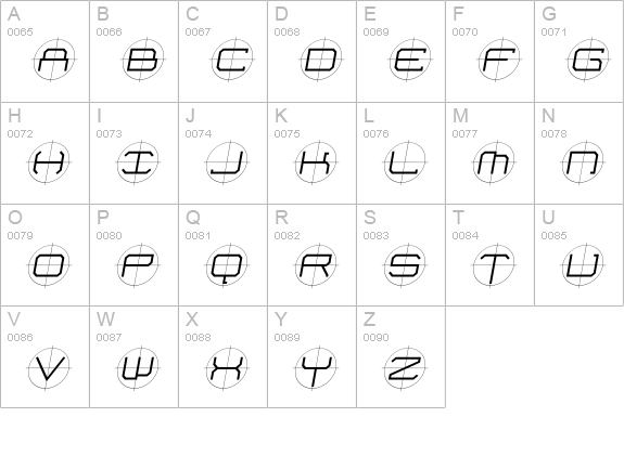 FutureKill-LightSkew uppercase A-Z preview